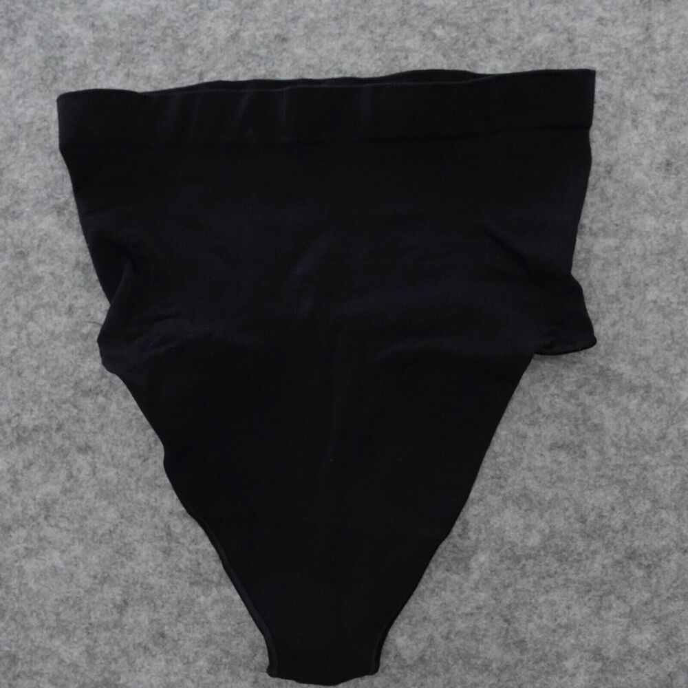 Skims Seamless Sculpt Mid Waist Thong Black Onyx Compression Style Size L Large